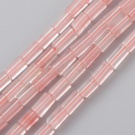 Cherry Quartz Glass Beads Strands G-C301-10-1