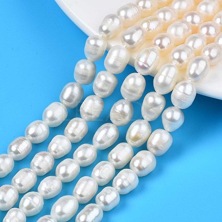 Natural Cultured Freshwater Pearl Beads Strands PEAR-N012-07B-1