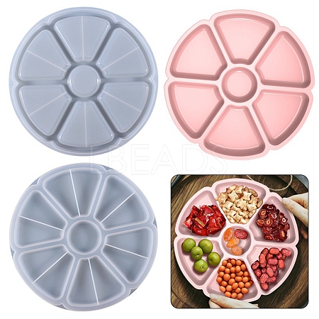 DIY 7 Compartments Tray Silicone Molds DIY-Z005-01-1