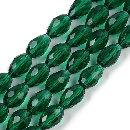 Transparent Glass Beads Strands X-EGLA-N013-T10mm-D24-1