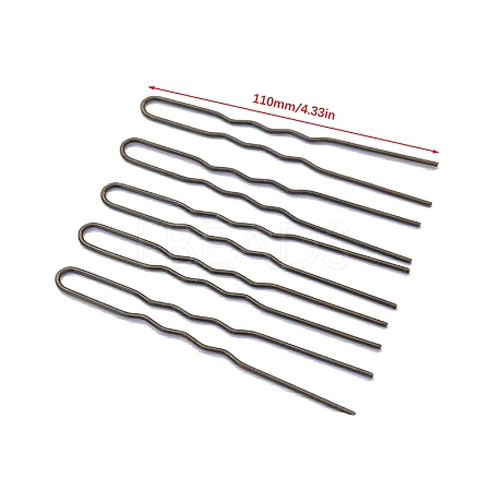 5Pcs Metal Hair Fork Findings PW-WG988FE-06-1