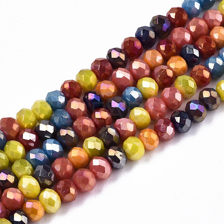 Opaque Glass Beads Strands GLAA-T006-12A-1