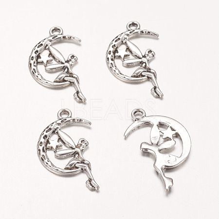 Zinc Alloy Fairy Sprite Charms X-PALLOY-A18526-AS-FF-1
