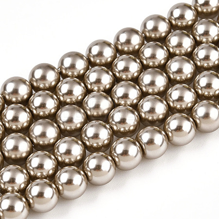 Glass Pearl Beads Strands HY-G002-01C-13-1