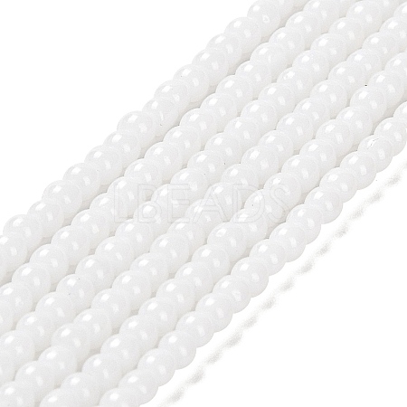 Imitation Jade Glass Beads Strands GLAA-K062-A01-09-1
