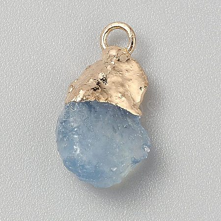 Dyed Natural Quartz Pendants G-WH0003-09I-1