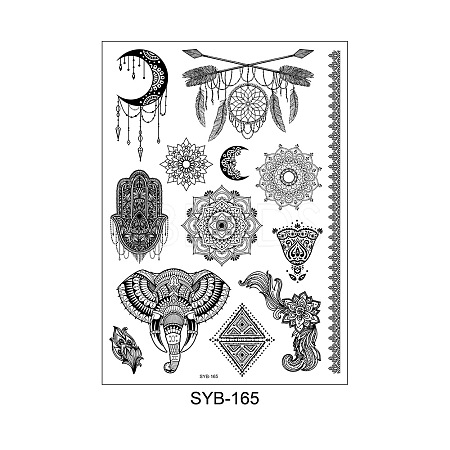 Mandala Pattern Vintage Removable Temporary Water Proof Tattoos Paper Stickers MAND-PW0001-15I-1