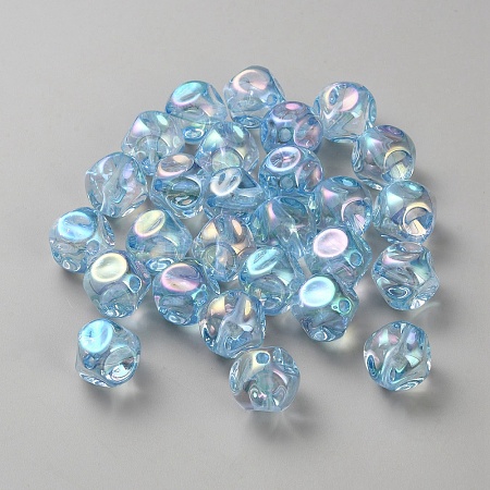 Plating Acrylic Beads OACR-WH20006-01C-1