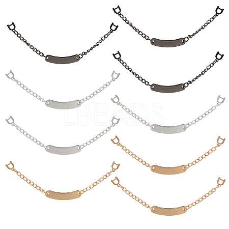 CHGCRAFT 9Pcs 3 Colors Alloy with Iron Coat Hanging Chain FIND-CA0008-51-1