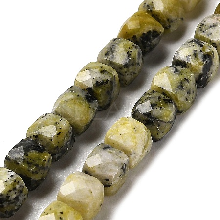 Natural Yellow Turquoise(Jasper) Beads Strands G-H078-C04-01-1