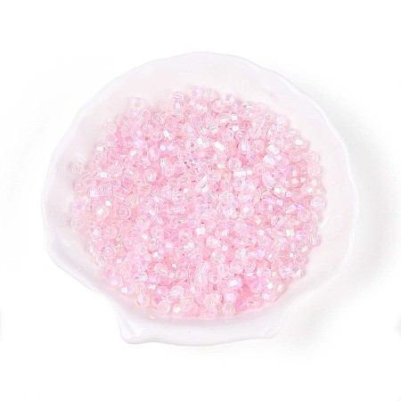Transparent Spray Painted Glass Beads X1-EGLA-N018-4mm-11-1