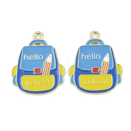 Alloy Enamel Pendants ENAM-L055-01E-02-1