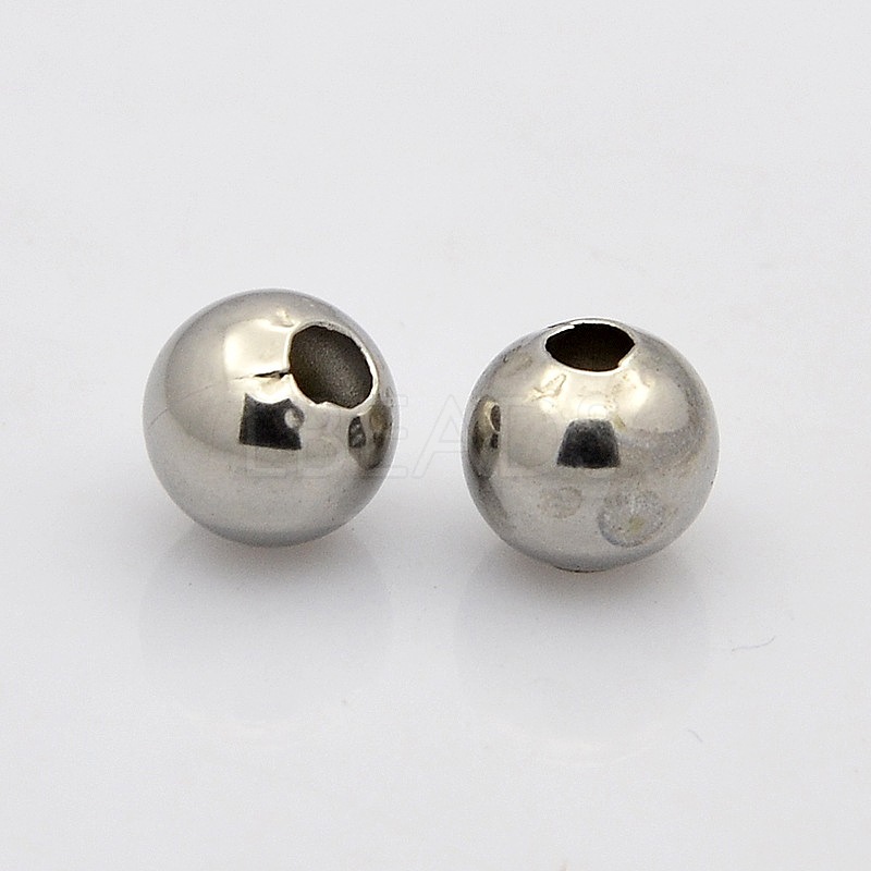 Stainless Steel Round Beads Lbeads Com