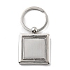 Zinc Alloy Rotating Keychain Bezel Cabochon Settings FIND-G088-01D-2