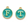 Initial Letter A~Z Alphabet Enamel Charms ENAM-X0018-15-2