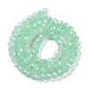 Baking Electroplate Glass Beads Strands LS-DGLA-A039-J6MM-B07-2
