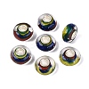 Handmade Lampwork & Brass Core European Beads LAMP-N044-08S-01-1