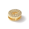 Brass Micro Pave Clear Cubic Zirconia Initial Multi-strand Links KK-S520-01G-15-2