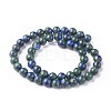Assembled Synthetic Lapis lazuli and Malachite Beads Strands G-L528-03C-3