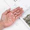 Transparent Glass Square Cabochons GGLA-S022-15mm-7
