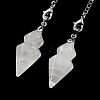 Natural Quartz Crystal Pointed Dowsing Pendulums G-K338-12P-04-2