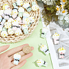 30Pcs Popcorn Resin Pendants RESI-SC0006-80-3