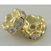 Middle East Rhinestone Spacer Beads X-RSB028NF-01G-1