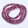 Electroplate Glass Beads Strands EGLA-A034-T4mm-A02-2