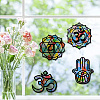 CREATCABIN Paper Window Decoration AJEW-CN0001-49A-09-7