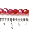Electroplate Transparent Glass Beads Strands EGLA-A035-T8mm-L01-4