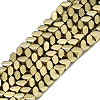 Electroplate Non-magnetic Synthetic Hematite Beads Strands X-G-S352-76-1