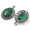 Synthetic Malachite Big Pendants G-C104-01B-AS-2