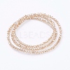 Electroplate Glass Beads Strands EGLA-J025-F-M-3