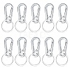 Alloy Push Gate Snap Keychain Clasp Findings KEYC-GA0001-01-1