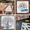 PET Hollow Out Drawing Painting Stencils DIY-WH0391-0442-4
