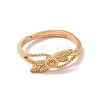 Brass Flower of Life Adjustable Ring for Women RJEW-P034-02G-2