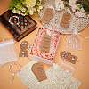 50Pcs Plastic Imitation Pearl and Porcelain Round Link Metal Virgin Cross Charm Rosary Bracelets BJEW-WA0001-07B-5