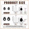 60 Sets 2 Styles Felt Clothing Patches DIY-FG0010-48-2
