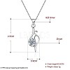 Trendy 925 Sterling Silver Pendant Necklaces NJEW-BB22397-7