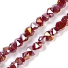 Electroplate Glass Beads Strands EGLA-B009-05A-06-1