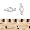 Brass Glass Connector Charms KK-C077-07P-03-3