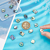 16Pcs 4 Style Natural Shell Cabochons SSHEL-BC0001-23-3