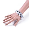 Imitation Gemstone Style Acrylic Bracelets BJEW-JB04583-03-4