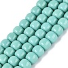 Opaque Glass Beads Strands GLAA-Q106-02A-B06-1