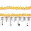 Baking Electroplate Glass Beads Strands DGLA-A039-J4mm-B13-4