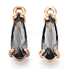 Faceted Glass Pendants GLAA-T010-004A-1