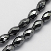 Magnetic Synthetic Hematite Beads Strands X-G-Q922-8x5mm-2