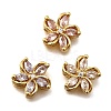 Brass Pave Cubic Zirconia Multi-strand Links KK-F913-09G-1