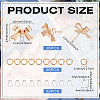 26Pcs Bowknot Brass Earring Findings DIY-ME0001-09G-2