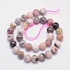 Round Natural Pink Opal Bead Strands G-I161-12mm-2